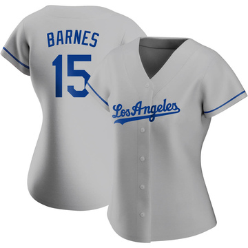 Austin Barnes Women's Replica Los Angeles Dodgers Gray Road Jersey