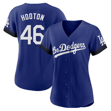Burt Hooton Women's Replica Los Angeles Dodgers Royal 2021 City Connect Jersey